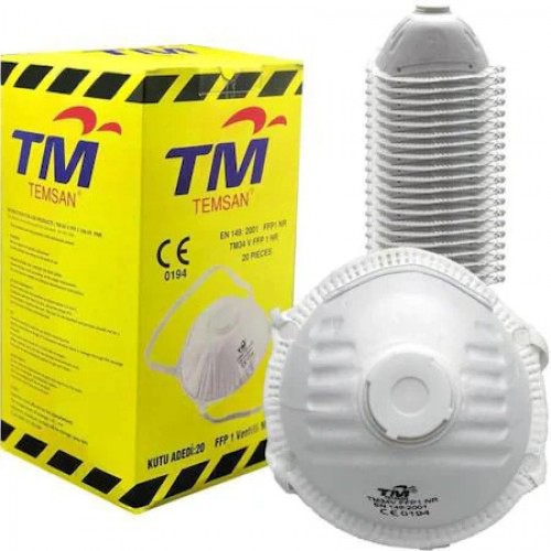 TM Temsan  FFP2 Ventilli Toz Maskesi (20'li Paket)